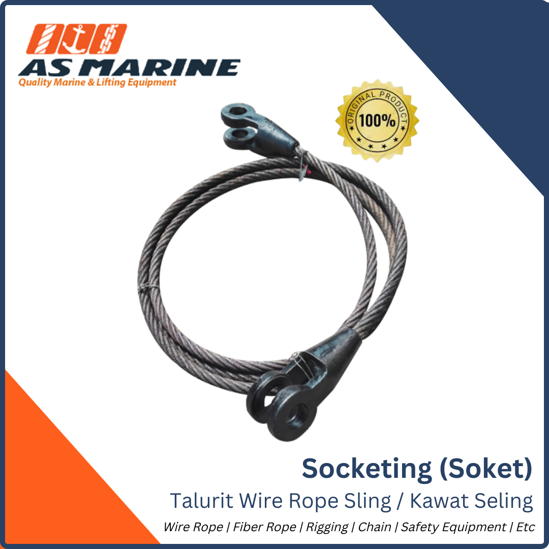 Socketing Wire Rope Sling / Talurit dengan Soket